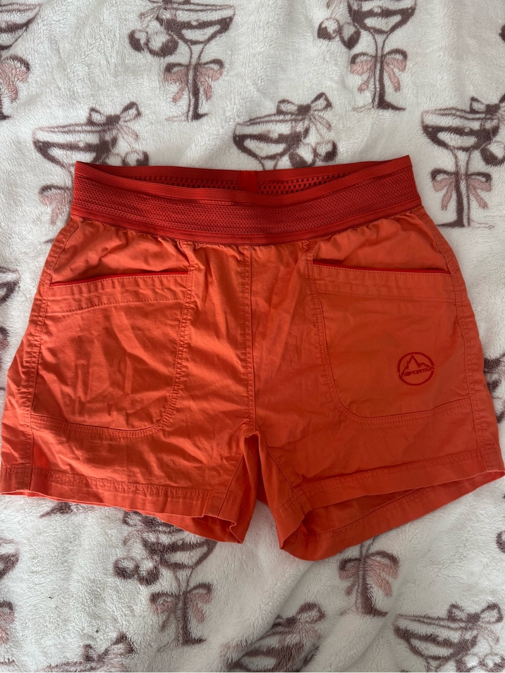 La Sportiva Women's Bright Orange Athletic Shorts